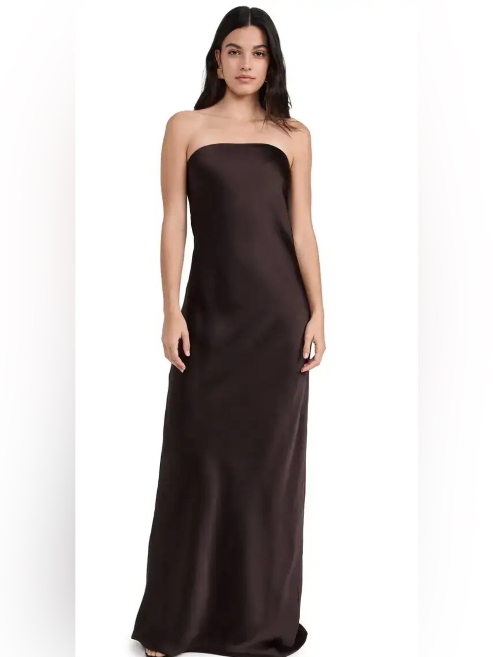 NWT Norma kamali bias gown in chocolate - size XS